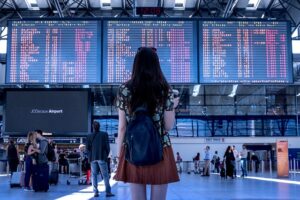 Woman at the airport